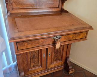 Antique Danish lift top desk