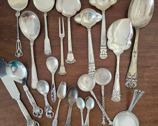 Vintage Danish silver serving and collectible pieces.