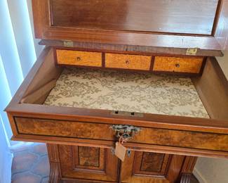 Antique Danish lift top desk