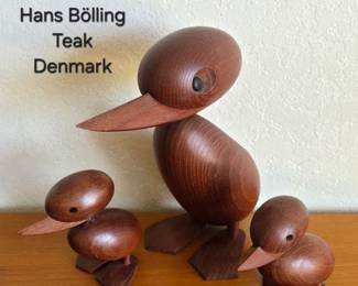 Hans Bolling Danish teak duck set