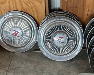 Vintage AMC Rambler Hubcaps and Wire Wheel Cover
