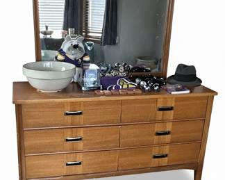 Mid-Century Modern Dresser with Mirror