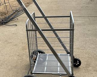 Heavy Duty Folding Shopping Cart with Swivel Wheels