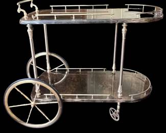 Goat skin tea cart