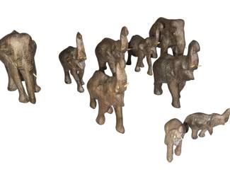 Vintage good luck elephants