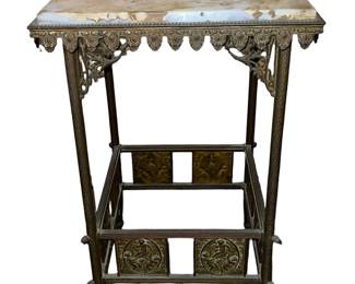 Antique marble top table