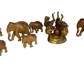 Vintage elephant collection