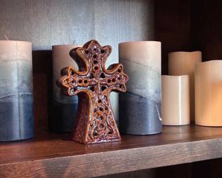 Cross and candles