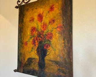 Painted canvas wall hangings