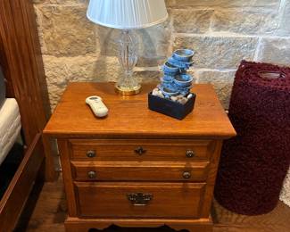 Nightstand and lamp