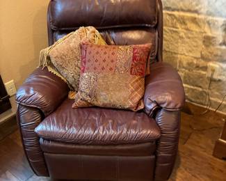 Leather recliner