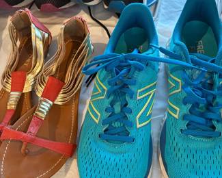 New Balance athletic shoes, size 8