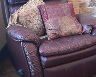 Leather recliner