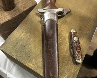 German 1938 dagger marked on blade "Ulles fur Deutchland"