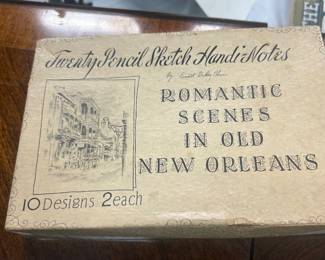 Romantic scenes of New Orleans stationery