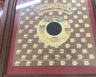 YMCA 1979 framed record by The Village People