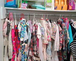 Vintage little girl dresses and several still have tags on them