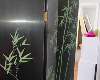 Backside of room divider 