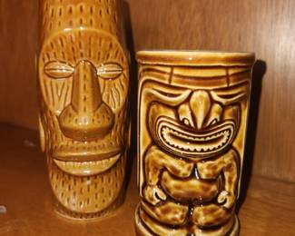 Vintage tiki cups