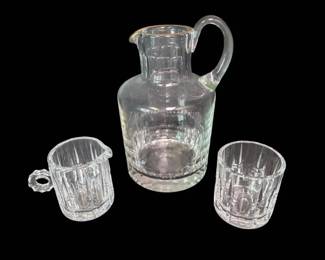 Moser Clear Glass Pitcher  More