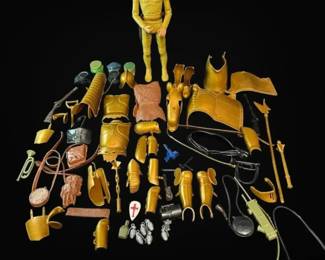 Marx 1968 Sir Gordon Golden Knight Action Figure and Accessories