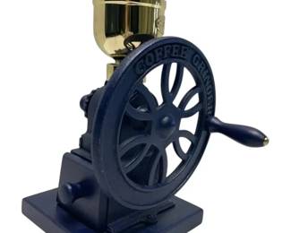 Blue Cast Iron Coffee Grinder
