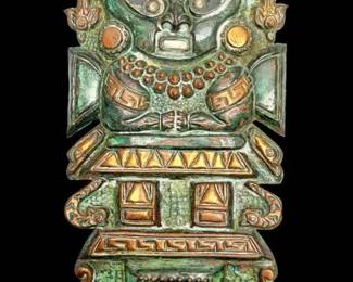Peruvian Tumi Copper Plaque