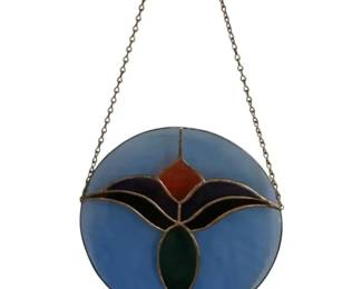 Blue Stained Glass Suncatcher