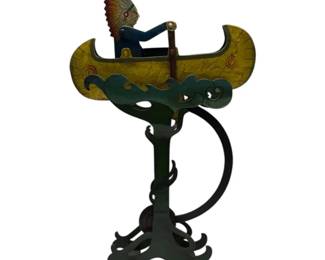 Indian Canoeing Counterbalance Sculpture
