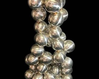25 Tall Silver Ball Sculpture