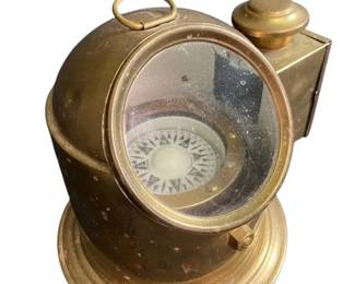 Vintage C Plath Brass Nautical Compass Hamburg, Germany