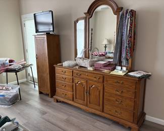 dresser, tv stand, tv