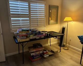 puzzles, games, lamps, paintings