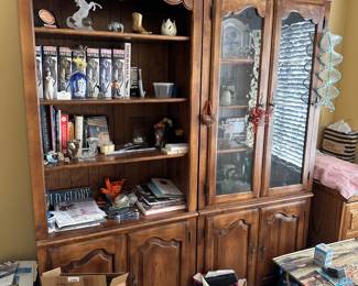 Bookshelf and China Hutch    **AVAILABLE FOR PRESALE**