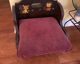 Vintage hand crafted stool