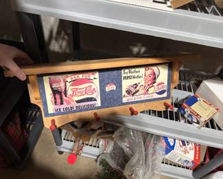 Vintage Pepsi advertising items. 