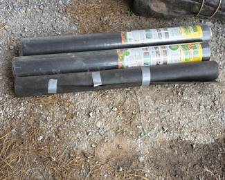 3 ROLLS OF WEED CONTROL FABRIC