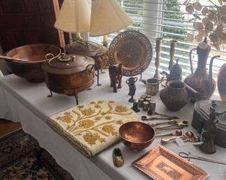 copper and misc. pieces. 