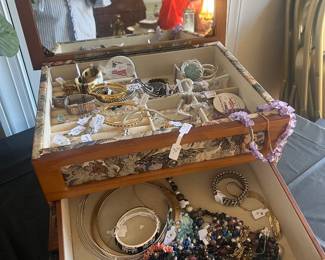 Boxes of jewelry