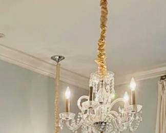 5 Arm crystal chandelier