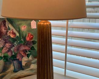 2nd Fluted Spire Lamp-gilded