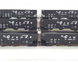6 Bachmann Silver Series Rolling Stock 3 Bay Hopper Norfolk & Western
