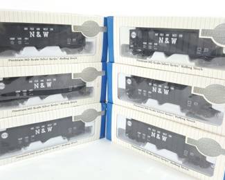 6 Bachmann Silver Series Rolling Stock 3 Bay Hopper Norfolk & Western