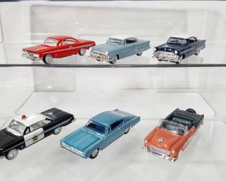 Six Classic Metal Works Die Cast Classic Cars HO Scale