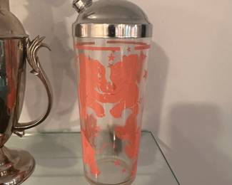 Pink elephant martini shaker