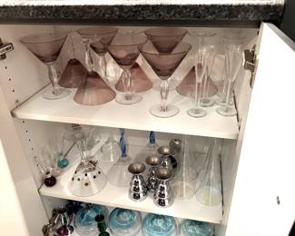 Assorted barware