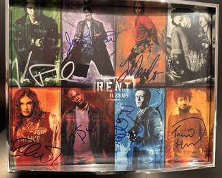 Autographed Rent theater card