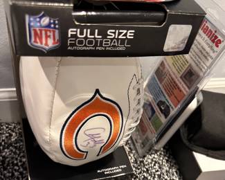 Autographed football