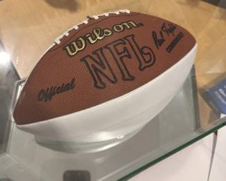 Autographed football