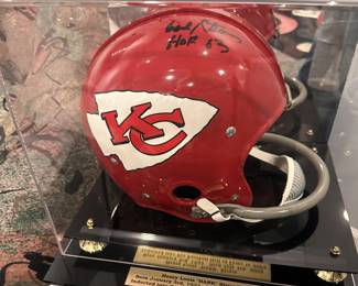 Kansas City signed helmet